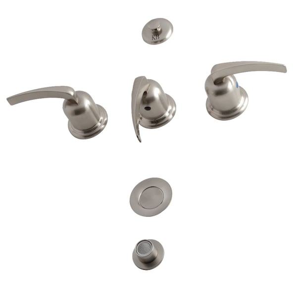 Centurion KB6328EFL 3-Handle Bidet Faucet, Brushed Nickel